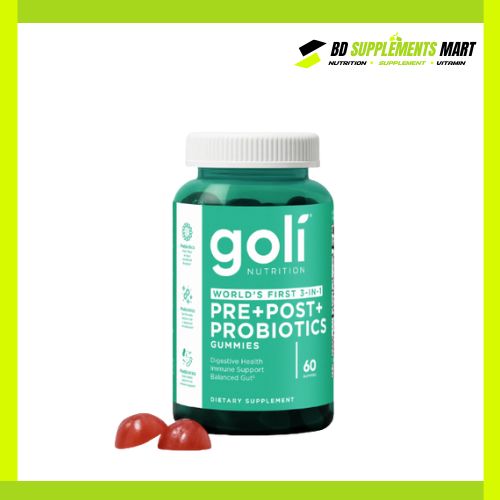 BD supplements SHOP (35) Goli Nutrition World’s First 3-in-1 Pre + Post + Probiotic 60 Gummies - Image 1
