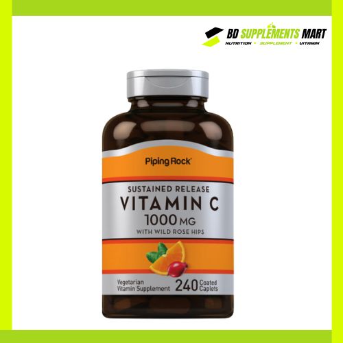 BD supplements SHOP (51) Piping Rock Vitamin-C 1000 mg with Wild Rose Hips 100 Caplets - Image 1