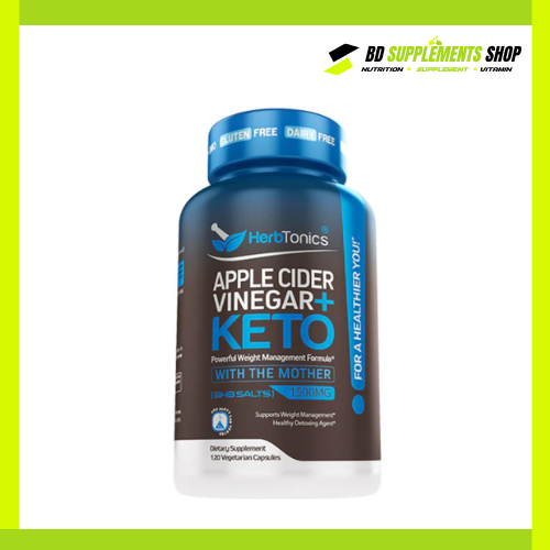 BD supplements SHOP (51) Herb Tonics APPLE CIDER VINEGAR + KETO – 240 Vegetarian Capsules - Image 1