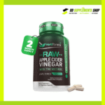 Herb Tonics RAW APPLE CIDER VINEGAR WITH THE MOTHER – 120 Vegetarian Capsules