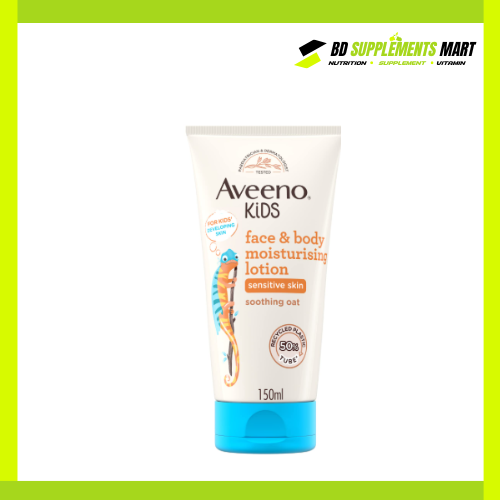BD supplements SHOP (63) Aveeno Baby Kids Face & Body Moisturising Lotion – 150ml - Image 1