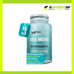 HerbTonics Sea Moss with Ashwagandha – 60 Vegetarian Capsules