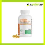 Bronson Vitamin-B Complex with Vitamin C 120 Vegetarian Capsules