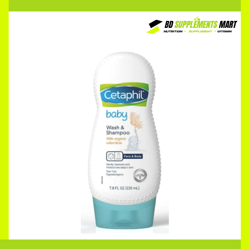 BD supplements SHOP (77) Cetaphil Baby Wash & Shampoo – 230ml - Image 1