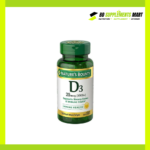 Nature’s Bounty Vitamin D3 25mcg 1000 IU – 120 Softgels