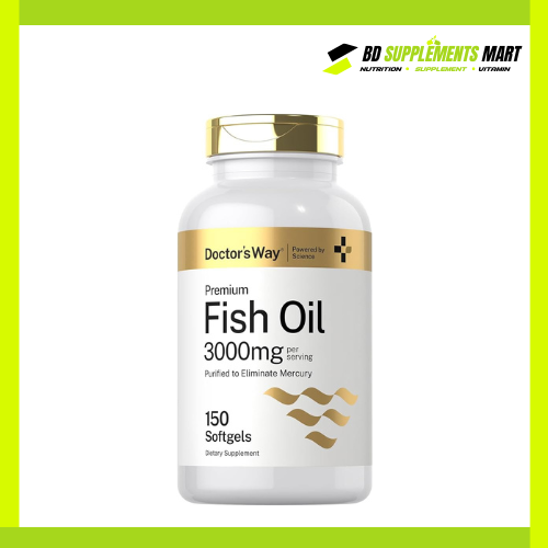 BD supplements SHOP (8) Doctor’s Way Premium Fish Oil 3000 mg 150 Softgels - Image 1