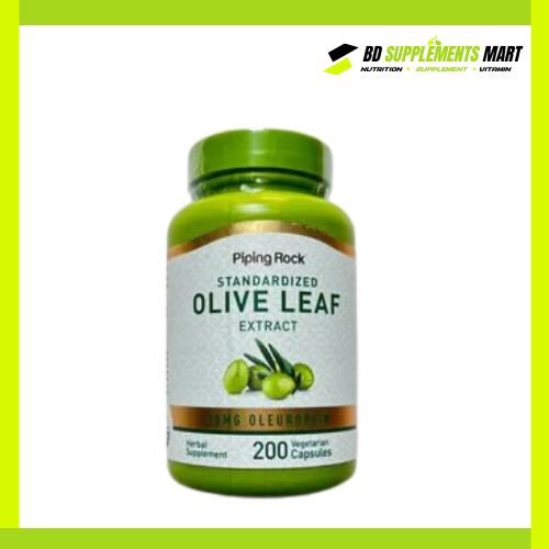 BD supplements SHOP (89) Piping Rock Standardized Olive Leaf Extract 30 mg Oleuropein 200 Vegetarian Capsules - Image 1
