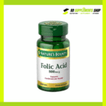 Nature’s Bounty Folic Acid 800 mcg Maximum Strength – 250 Tablets