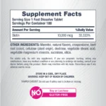 NeoCell Biotin 10000 mcg Fast Dissolve 180 Fast Dissolve Tablets - Image 2