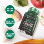 Herb Tonics RAW APPLE CIDER VINEGAR WITH THE MOTHER – 120 Vegetarian Capsules - Image 2