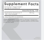 Sports Research Vitamin K2 100 mcg with Coconut MCT Oil 60 Veggie Softgels - Image 2