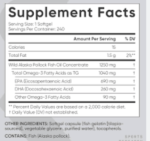 Sports Research Alaskan Omega-3 Fish Oil 1250 mg & 1040 mg Triple Strength 90 Softgels - Image 2