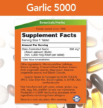 Now Foods Garlic 5000 Odor-Controlled 500 mg 90 Tablets - Image 2