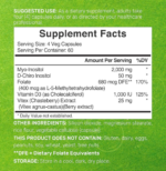 Deal Supplement Myo-Inositol & D-Chiro Inositol 2050 mg 240 Veggie Capsules - Image 2