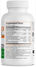 Bronson Vitamin-B Complex with Vitamin C 120 Vegetarian Capsules - Image 2