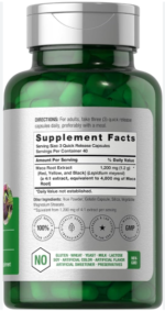 Horbaach Red, Yellow, Black Maca 4800 mg for Men and Women 120 Capsules - Image 2