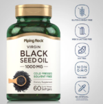 Piping Rock Black Seed Oil 1000 mg 60 Softgels - Image 2