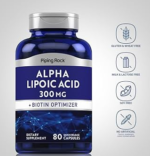 Piping Rock Alpha Lipoic Acid 300 mg Plus Biotin Optimizer 160 Capsules - Image 2