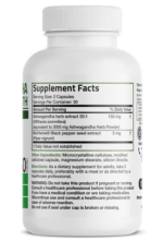 Bronson Ashwagandha Extra Strength Stress & Mood Support with BioPerine 120 Vegetarian Capsules - Image 2