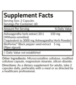 Bronson Ashwagandha Extra Strength Stress & Mood Support with BioPerine 120 Vegetarian Capsules - Image 3