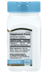 21st Century Chelated Magnesium Glycinate 200 mg 90 Capsules - Image 3