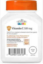 21st Century Vitamin C 500 mg 110 Tablets - Image 2