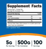 Nutricost D-Ribose Powder 5g Per Serving 500g - Image 2