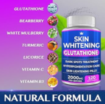 Skin Whitening Glutathione 2000 mg 120 Vegan Capsules - Image 3