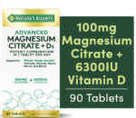 Nature’s Bounty Advanced D3 + Magnesium Citrate 90 Tablets - Image 2