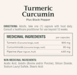 Nature’s Bounty Turmeric Curcumin 1000 mg Plus Black Pepper 90 Capsule - Image 2