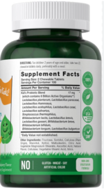 Carlyle Lil’ Sprouts Chewable Probiotics for Kids 6 Billion 200 Chewable Tablets - Image 2