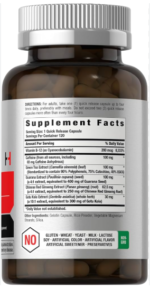 Horbaach Ultra Energy Booster with Caffeine 120 Capsules - Image 3