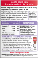 Vitabiotics Feroglobin Baby Drops With Iron Vitamin C And Zinc 4-24 Months 30ml - Image 2