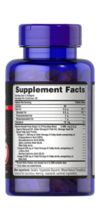 Puritans Pride Triple Omega 3-6-9 Fish, Flax & Borage Oils. - Image 2