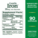 Nature’s Bounty Gentle Iron 28mg 90 Capsules. - Image 2