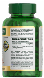 Nature’s Bounty Vitamin B-12 2500mcg 300 Tablets. - Image 2