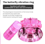 Butterfly Taste Silicone Vibrating Cock Ring For Men - Image 2